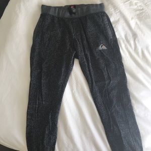 Quiksilver sweat pants black heathered size XL